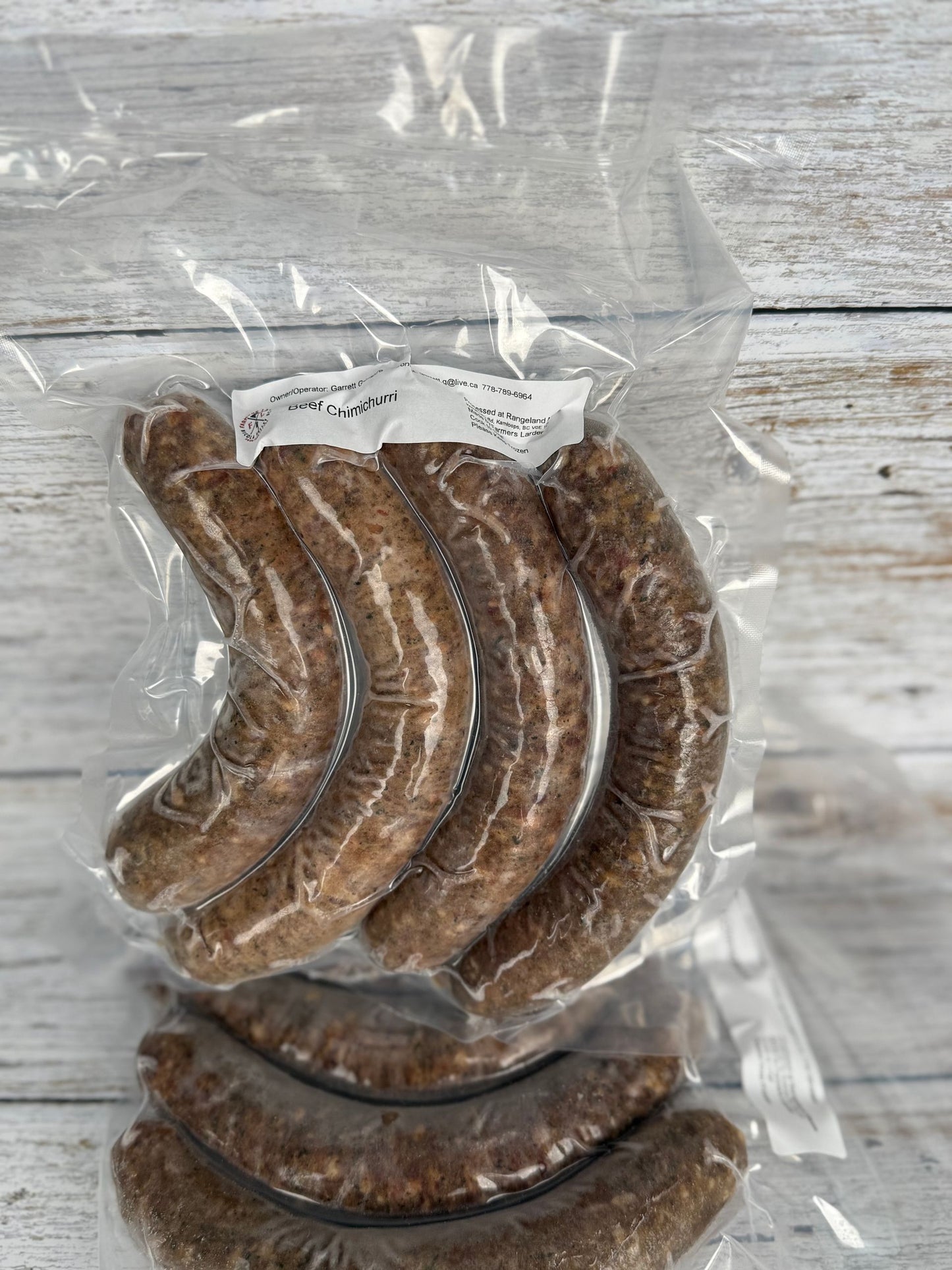4 Beef Chimichurri Sausages