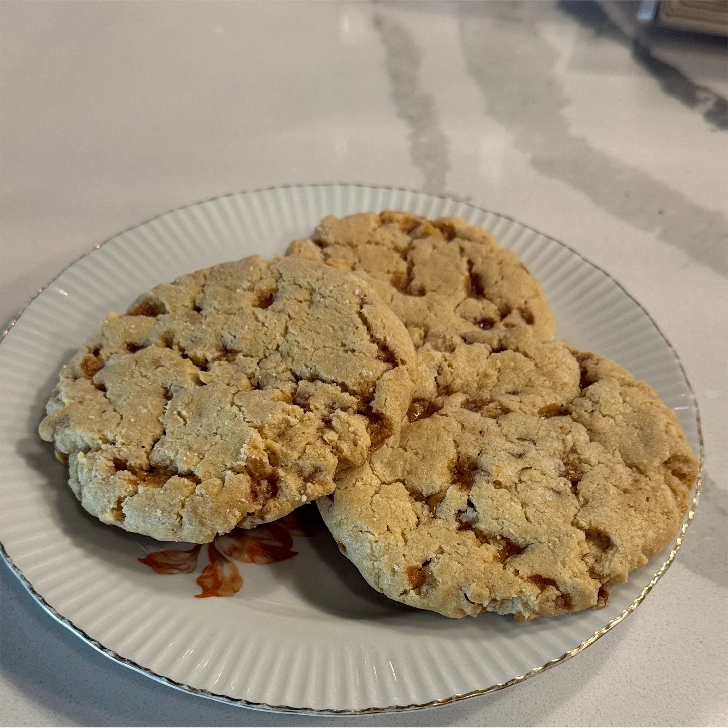 6 Peanut Butter Skor Cookies (GF)