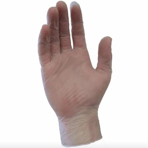 SURETOUCH Vinyl Disposable Gloves Clear (Medium)